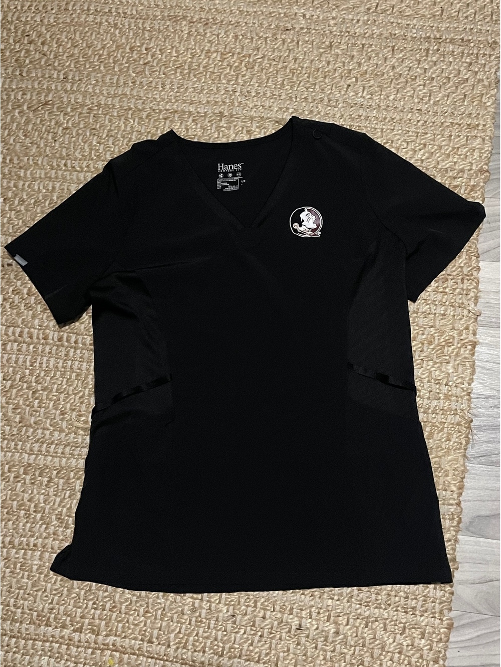 Florida State Seminoles Black Scrub Top – Women’s Large